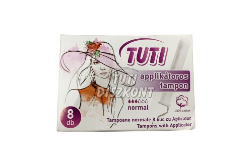 Tuti tampon aplikátoros normál 8db-os, 8 DB