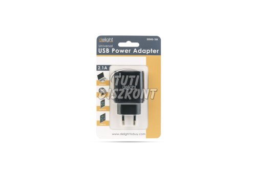 USB hálózati adapter 55045-1BK, 1 db